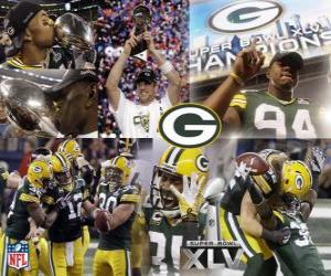Puzzle Green Bay Packers γιορτάσουν Super Bowl 2011 τους νίκη